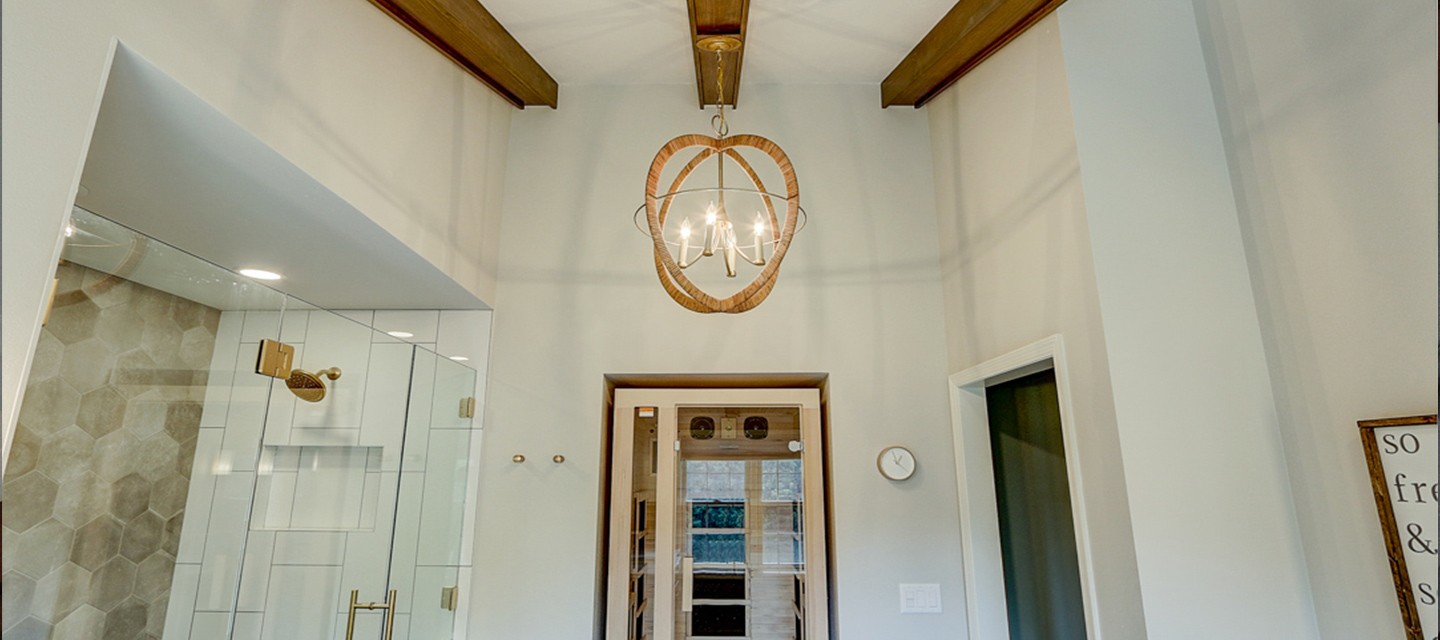New Sauna Unit & Lighting Fixture